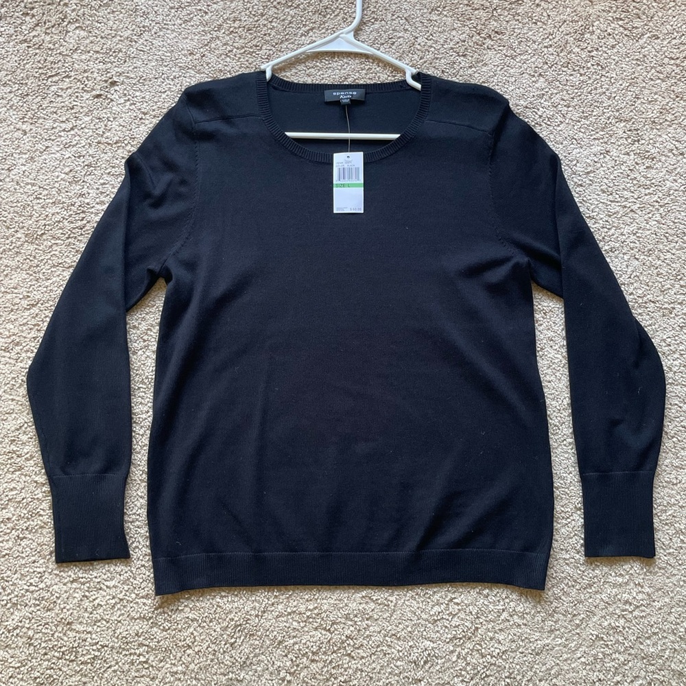 Spense Knits Woman’s Black Sweater Size L